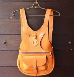 Leather backpack