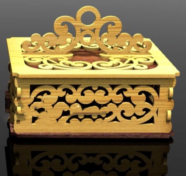 Lid casket with handle