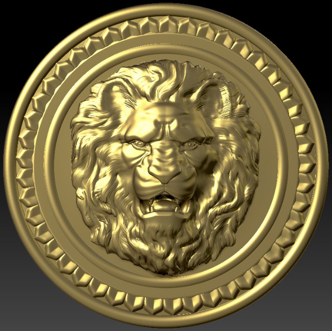 Lion head pattern