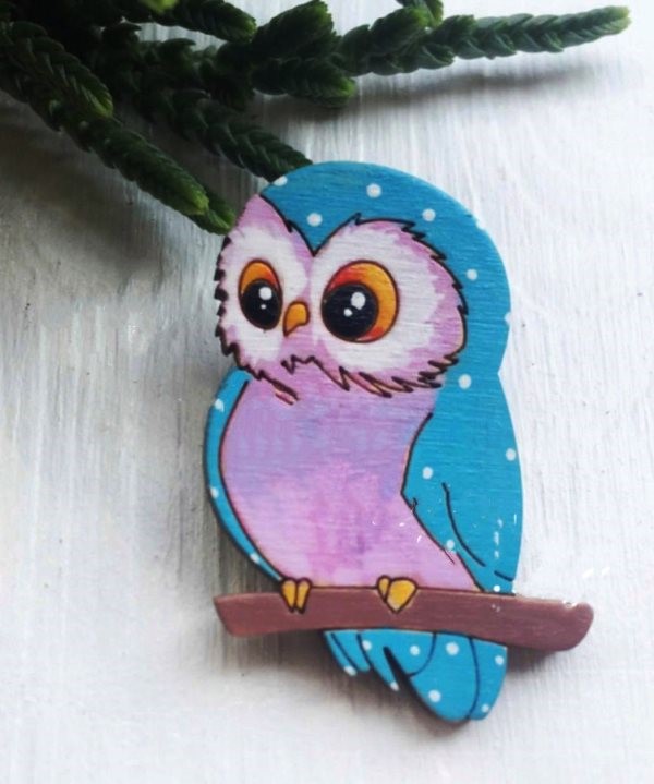 Owl on the tree branch