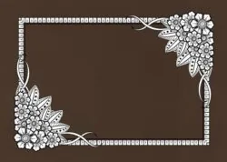 Rectangular flower frame