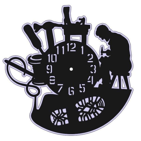 Shoemaker wall clock