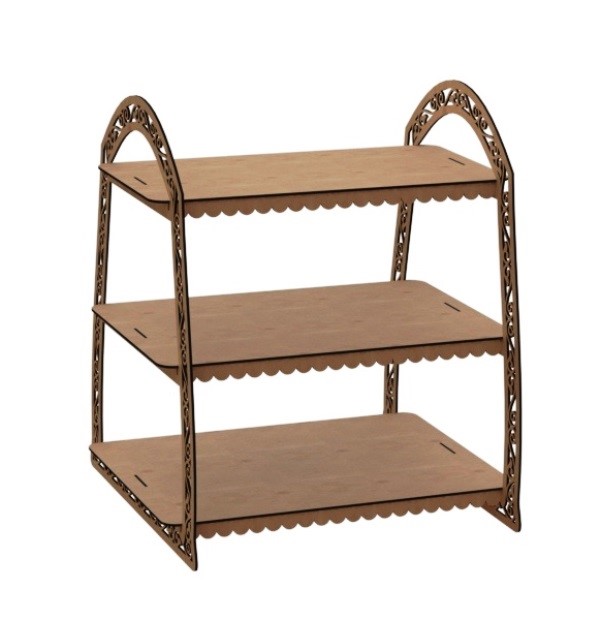 Three tier shelves