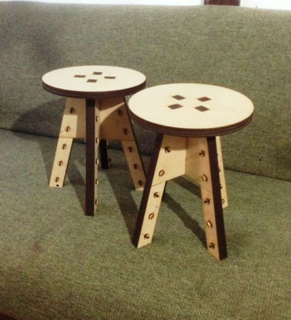 Trapezoid stool