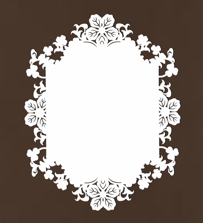 Wedding floral frame