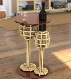 Wine table for two