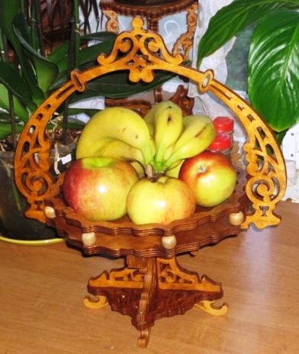 Wooden fruit basket