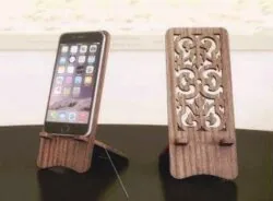 Wooden phone stand