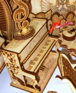 Wooden piano