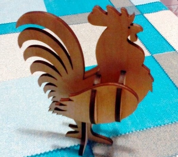 Wooden rooster