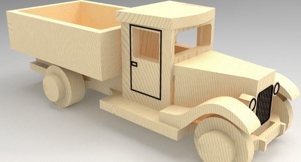 Wooden truck