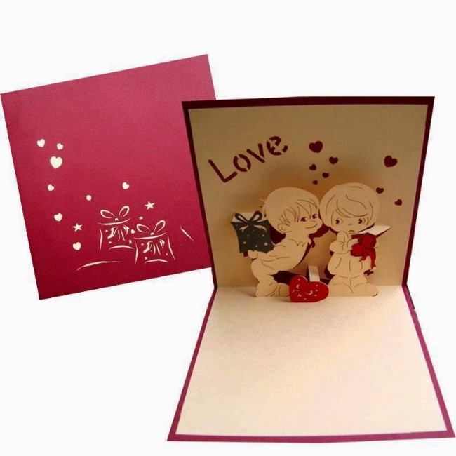 3D Love card