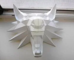 3D Wolf head