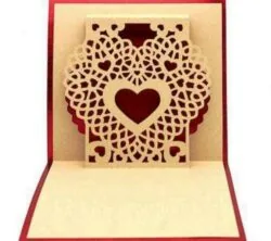 3D heart card