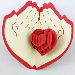 3D heart card