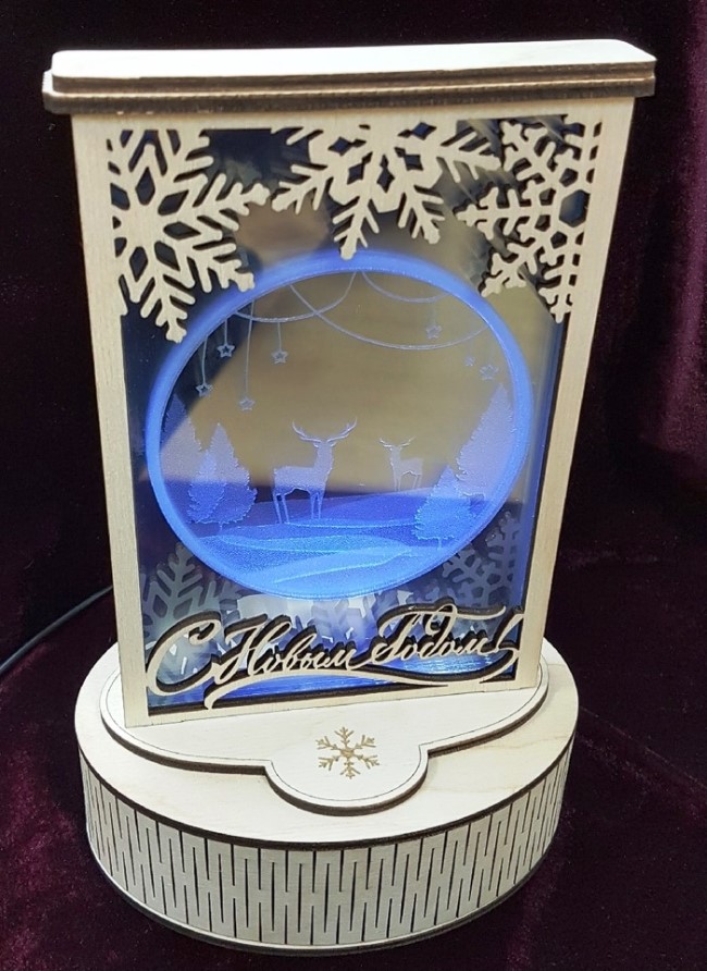 3D illusion led lamp Christmas