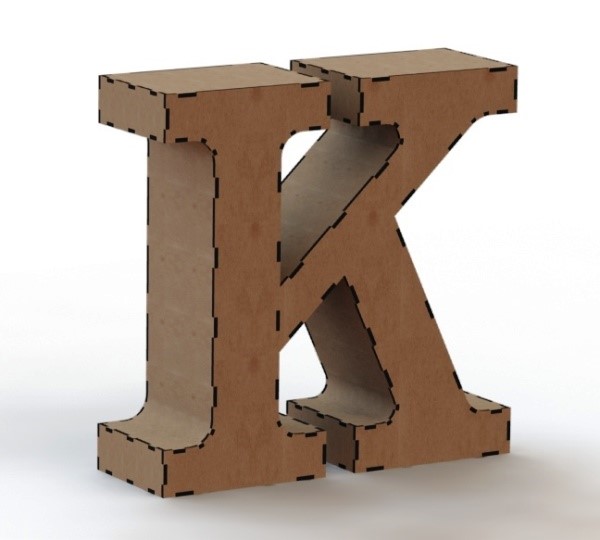 3d letter K