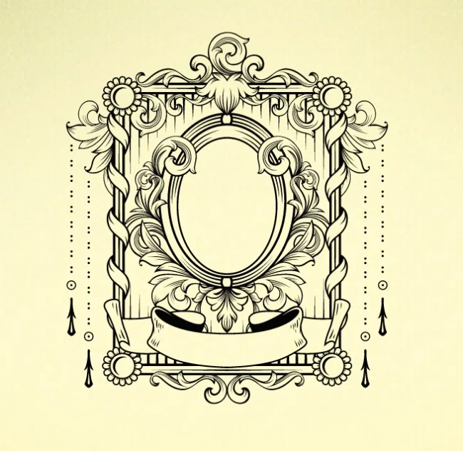 Art deco frame