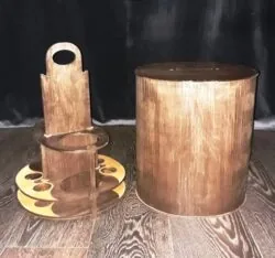 Bottle and glass holder