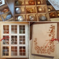 Box for Christmas decorations