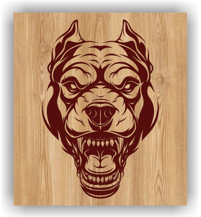 Bull dog head