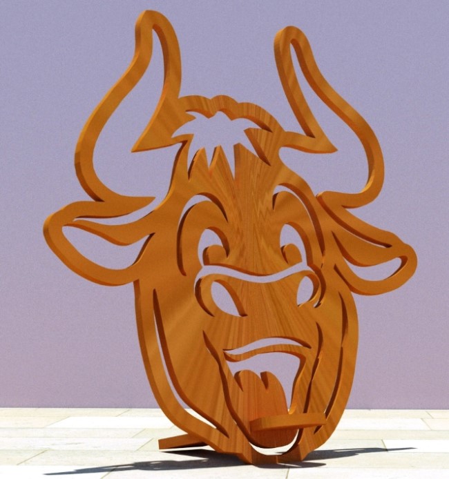 Bull phone stand