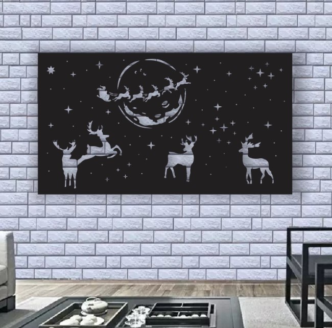 Christmas deer panel