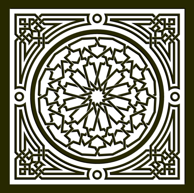 Decorative Arabic square