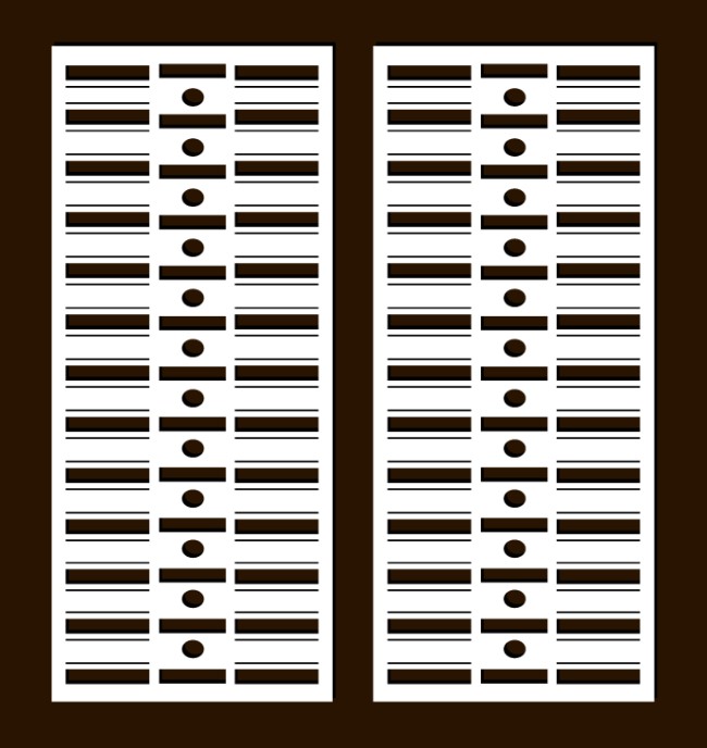 Design pattern panel screen