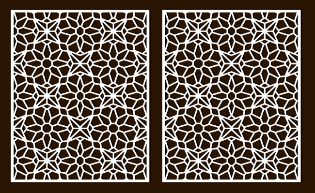 Design pattern screen panel