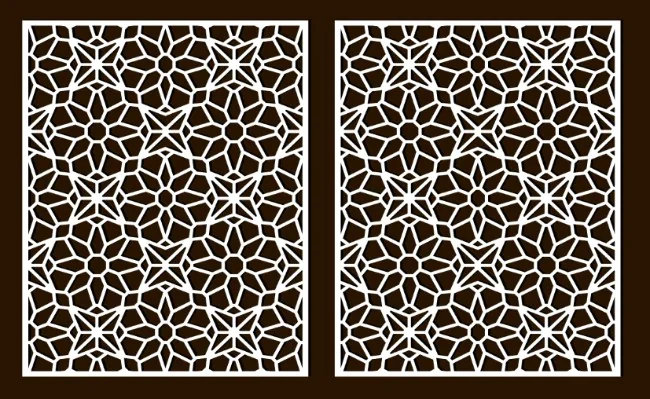 Design pattern screen panel