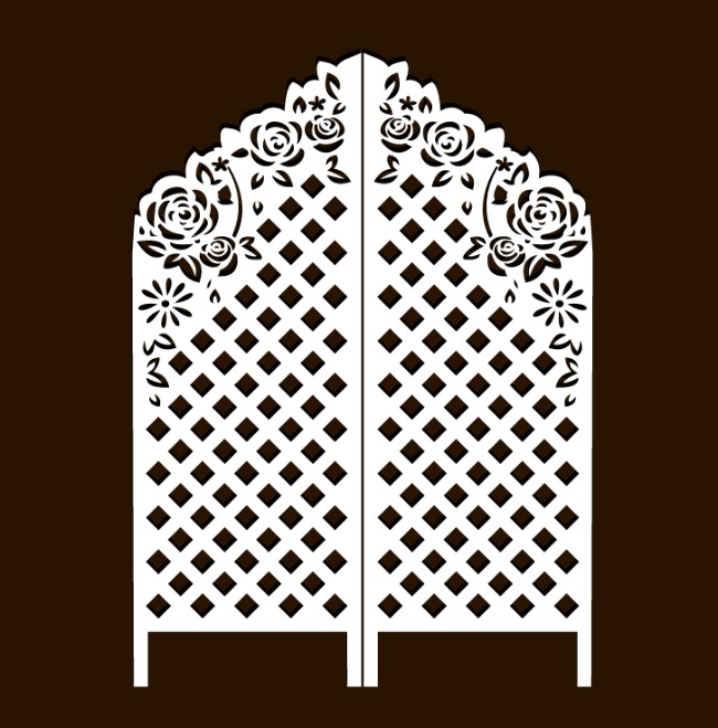 Design pattern screen panel