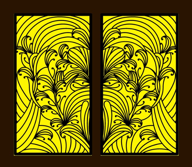 Design pattern screen panel