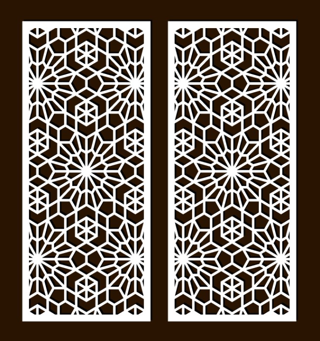 Design pattern screen panel