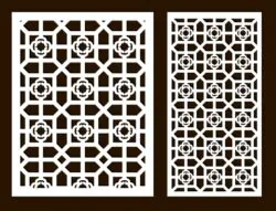 Design pattern screen panel