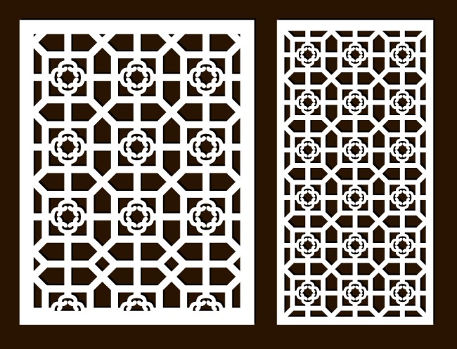 Design pattern screen panel