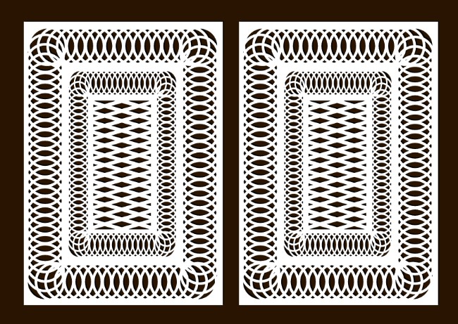 Design pattern screen panel