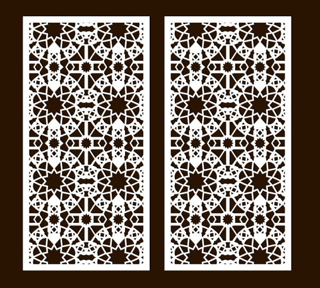 Design pattern screen panel