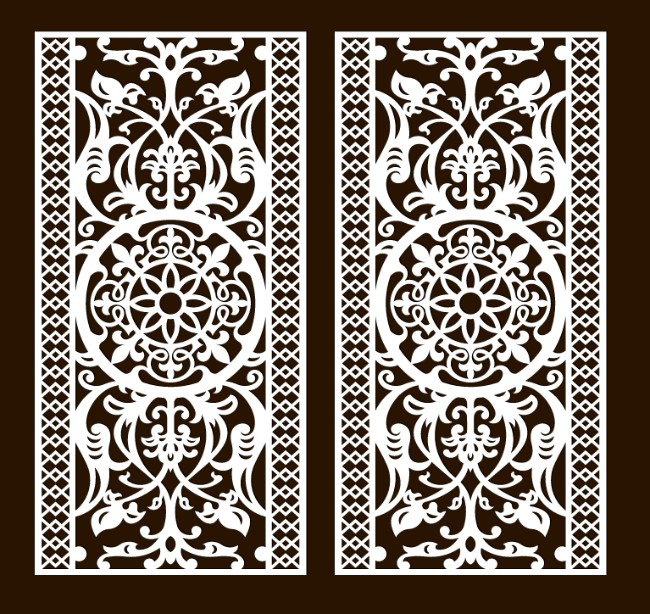 Design pattern screen panel