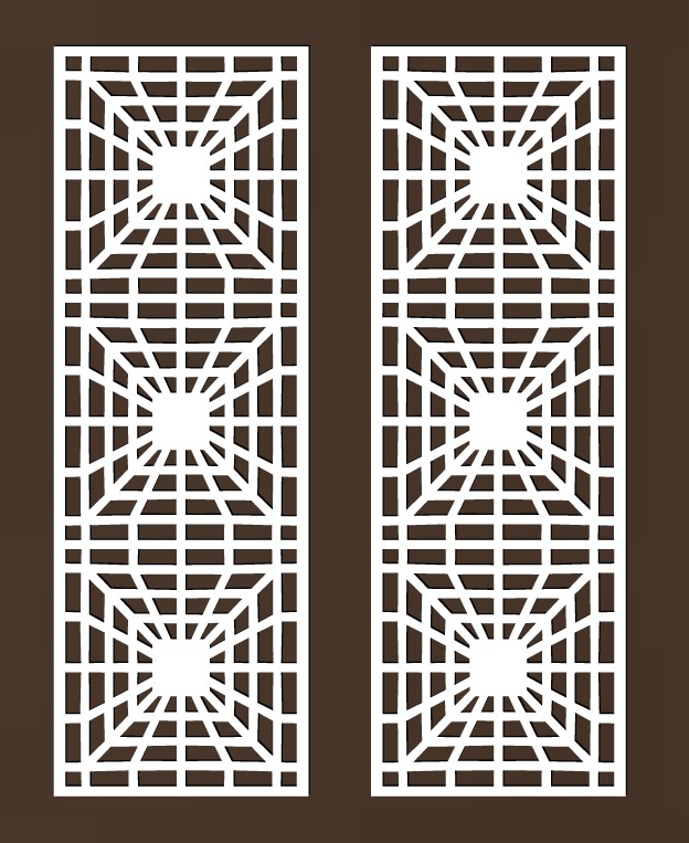 Design pattern screen panel