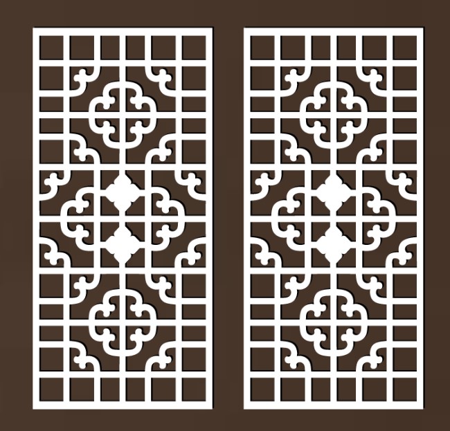 Design pattern screen panel