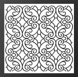 Design pattern screen panel