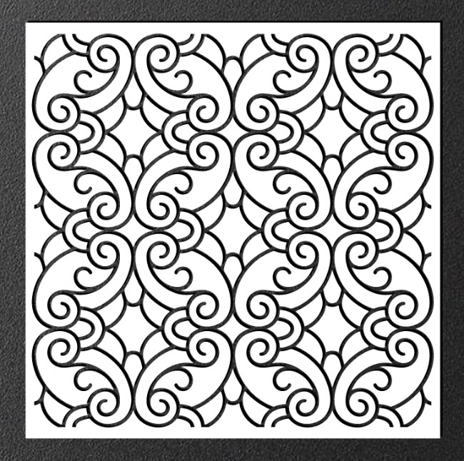 Design pattern screen panel