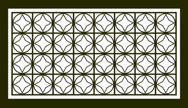 Design pattern screen panel