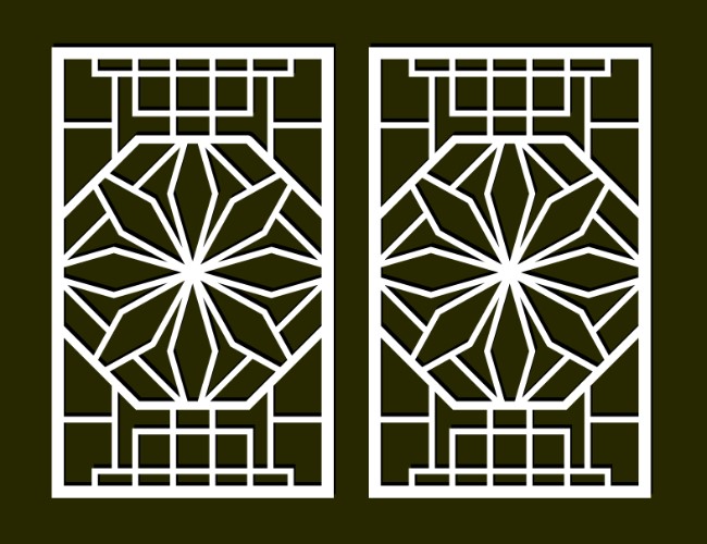 Design pattern screen panel