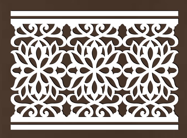 Design pattern screen panel