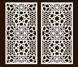 Design pattern screen panel