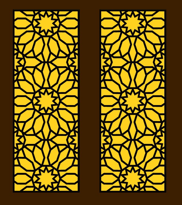 Design pattern screen panel