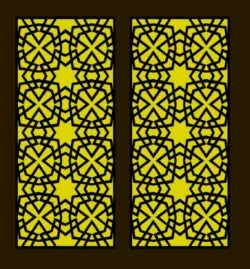 Design pattern screen panel