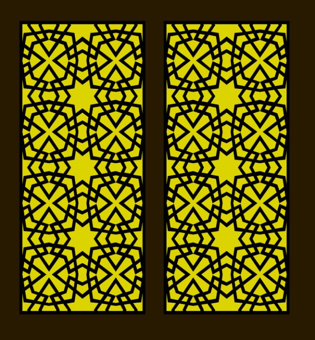 Design pattern screen panel